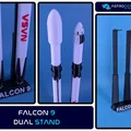 Falcon 9 Dual Stand – Đế đôi cho Falcon 9 & Crew Dragon - Thumbnail 1