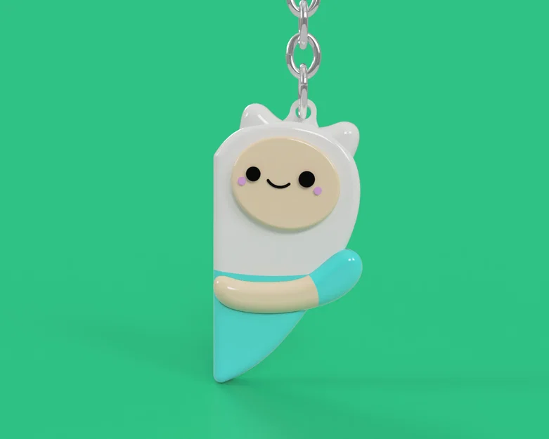 Móc khóa đôi Finn and Jake - Quà tặng 3D độc đáo cho bạn thân - Image 2