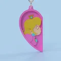 Móc khóa đôi Mario và Peach - Quà tặng lãng mạn cho cặp đôi - Thumbnail 2