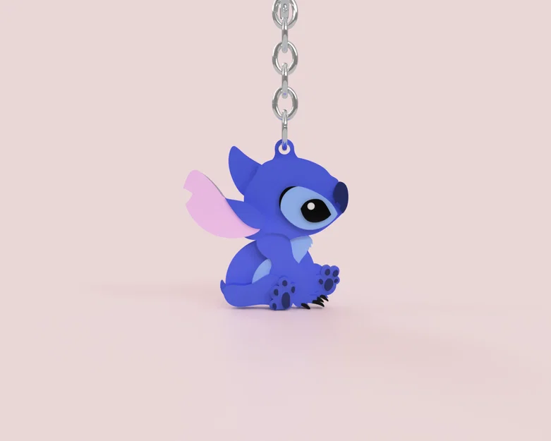Móc khóa đôi Stitch và Angel in 3D siêu dễ thương cho cặp đôi - Image 4