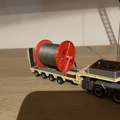 Mô hình cuộn cáp 1/87 (40mm) cho xe mô hình và sa bàn
