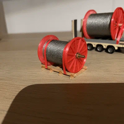 Mô hình cuộn cáp 1/87 đường kính 30mm cho xe mô hình