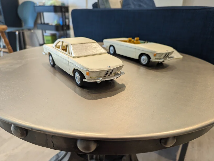 BMW 1967 2000cs – Mô hình xe 3D để in và lắp ráp - Image 1