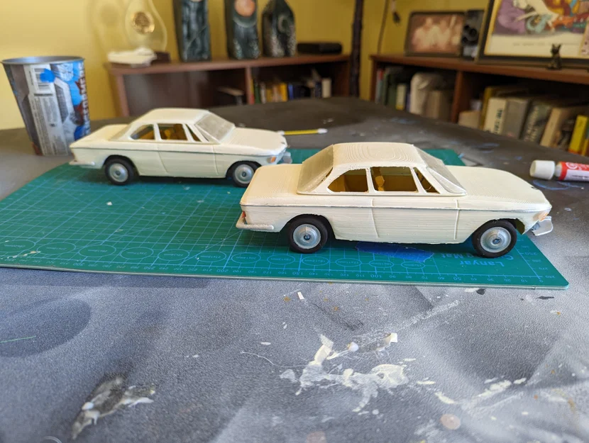 BMW 1967 2000cs – Mô hình xe 3D để in và lắp ráp - Image 3