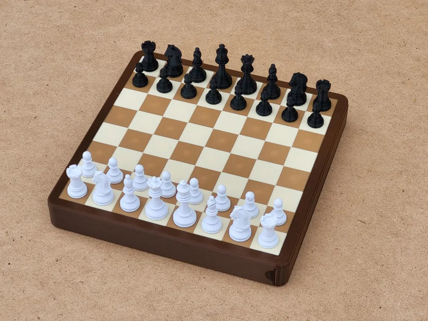 Cờ vua - Bộ du lịch nam châm mini có ngăn kéo - Image 1