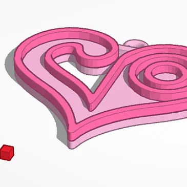 Móc khóa Digimon - Biểu tượng Tình Yêu (Love Emblem)