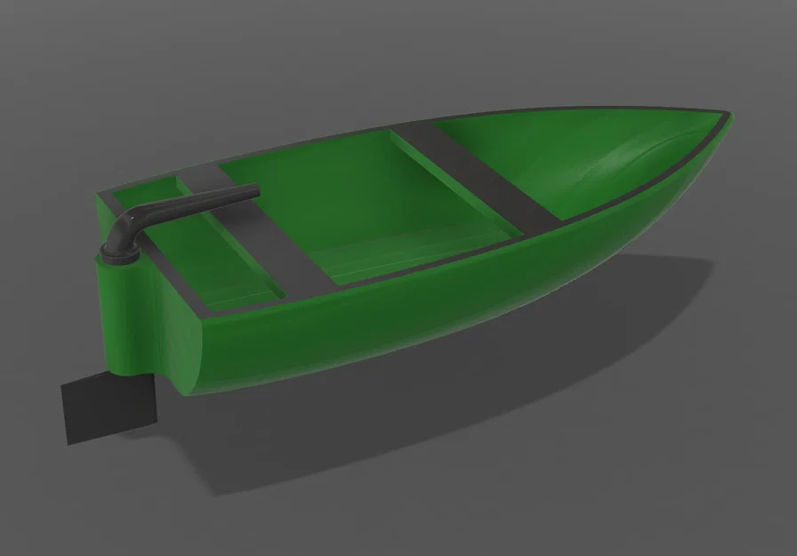 Mô hình đồ chơi 3D Bath Boat - Tàu nhỏ vui nhộn cho bé - Image 1