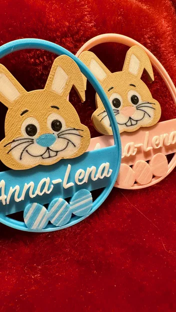 Thẻ quà Easter Bunny khắc tên theo yêu cầu - Image 1