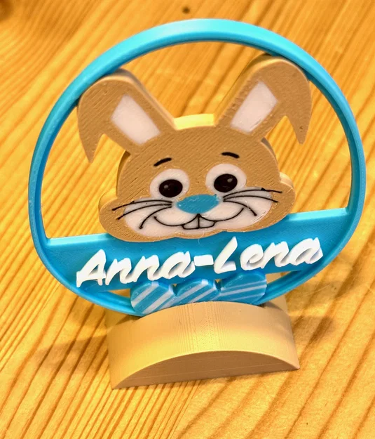 Thẻ quà Easter Bunny khắc tên theo yêu cầu - Image 2