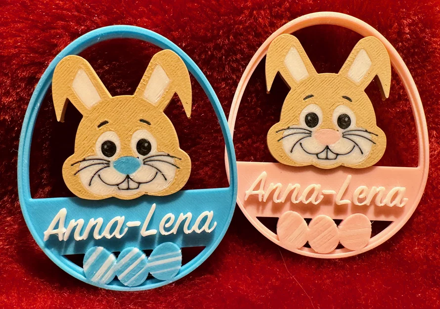 Thẻ quà Easter Bunny khắc tên theo yêu cầu - Image 3