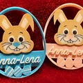 Thẻ quà Easter Bunny khắc tên theo yêu cầu - Thumbnail 3