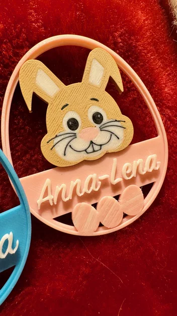 Thẻ quà Easter Bunny khắc tên theo yêu cầu - Image 4