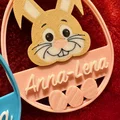 Thẻ quà Easter Bunny khắc tên theo yêu cầu - Thumbnail 4