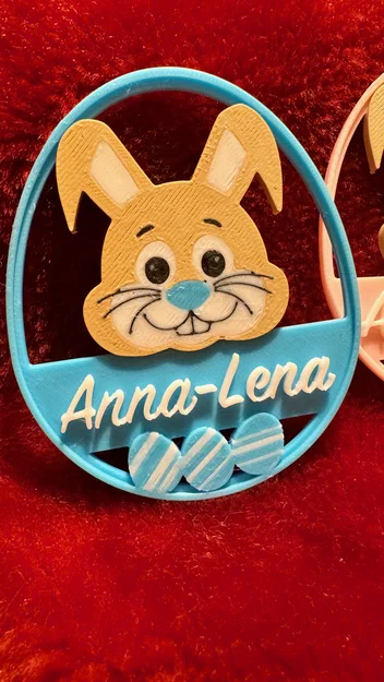 Thẻ quà Easter Bunny khắc tên theo yêu cầu - Image 5