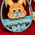 Thẻ quà Easter Bunny khắc tên theo yêu cầu - Thumbnail 5