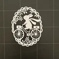 Mô hình trang trí thỏ đi xe đạp (Bunny on Bike) in 3D cho lễ Phục sinh - Thumbnail 1