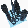 Bộ phụ kiện độ súng Nerf phong cách M4 thực tế cho máy in 3D - Thumbnail 1