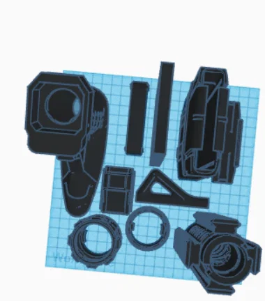 Bộ phụ kiện độ súng Nerf phong cách M4 thực tế cho máy in 3D - Image 2