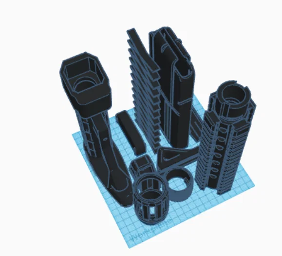 Bộ phụ kiện độ súng Nerf phong cách M4 thực tế cho máy in 3D - Image 4