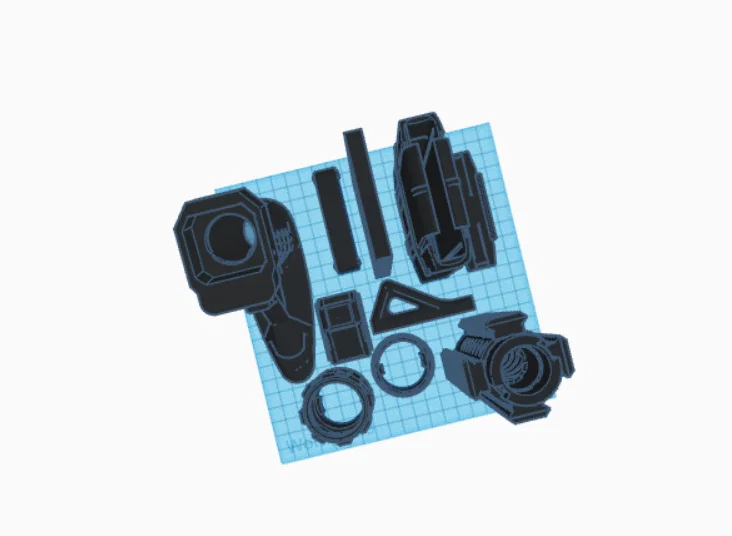 Bộ phụ kiện độ súng Nerf phong cách M4 thực tế cho máy in 3D - Image 5