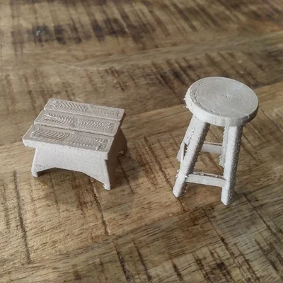 Mô hình ghế đẩu mini (Stool Miniatures)
