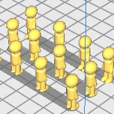 Bộ mô hình người tí hon bổ sung cho mô hình nhà chung cư 3D