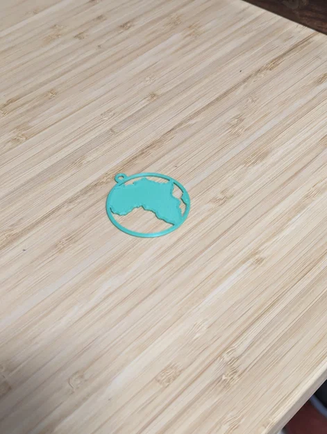 Mặt dây chuyền hình bản đồ Châu Phi - Phụ kiện in 3D độc đáo - Image 3