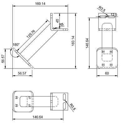 Gá gắn góc cho camera CCTV