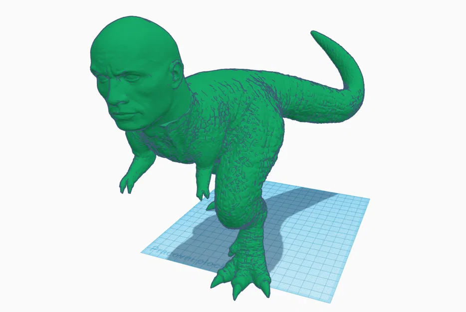 Mô hình trang trí Rockosaur độc đáo - Dwayne The Rock Johnson Dino - Image 1