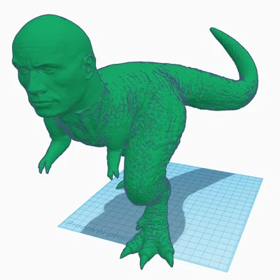 Mô hình trang trí Rockosaur độc đáo - Dwayne The Rock Johnson Dino