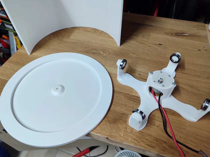 Bàn xoay 360° chụp ảnh/scan 3D, quay tay hoặc điện kèm phông nền - Image 4