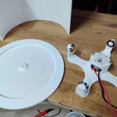 Bàn xoay 360° chụp ảnh/scan 3D, quay tay hoặc điện kèm phông nền