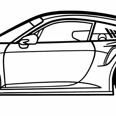 Porsche 911 GT3 CUP 992 Silhouette Wallart / GT, Racecar, DTM, GT-Masters