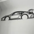 Porsche 911 GT3 CUP 992 Silhouette Wallart / GT, Racecar, DTM, GT-Masters - Thumbnail 3