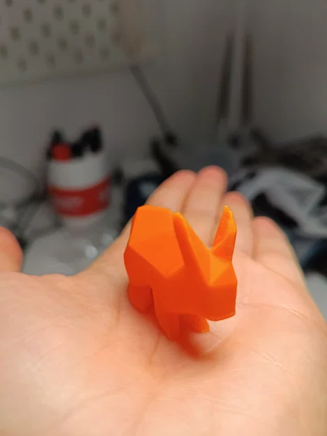 Mô hình chú thỏ Poly Rabbit 3D nhỏ gọn, dễ in - Image 1