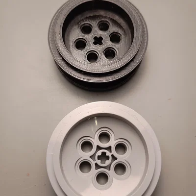 Mâm xe Lego Technic 43,2 x 18 mm (File in 3D thay thế)