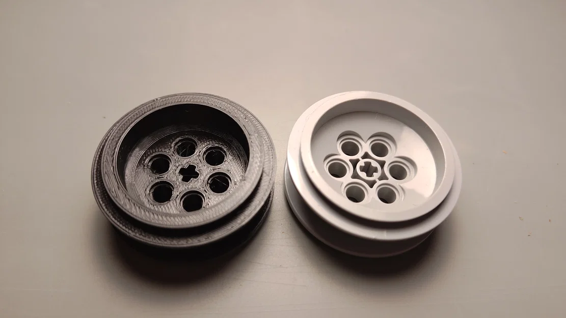 Mâm xe Lego Technic 43,2 x 18 mm (File in 3D thay thế) - Image 3