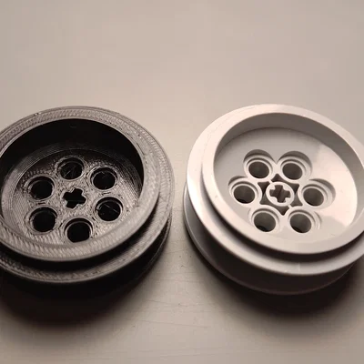 Mâm xe Lego Technic 43,2 x 18 mm (File in 3D thay thế)
