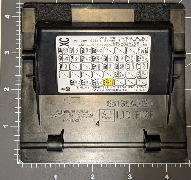 Hộp chứa cho nắp cầu chì Subaru Ascent (part no. 66135AJ020) - Image 3