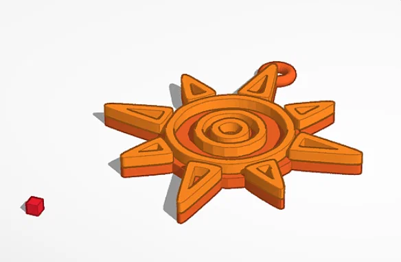 Móc khóa Digimon - Biểu tượng Dũng cảm (Courage Emblem) | Keychain - Image 1