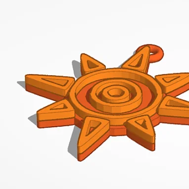 Móc khóa Digimon - Biểu tượng Dũng cảm (Courage Emblem) | Keychain