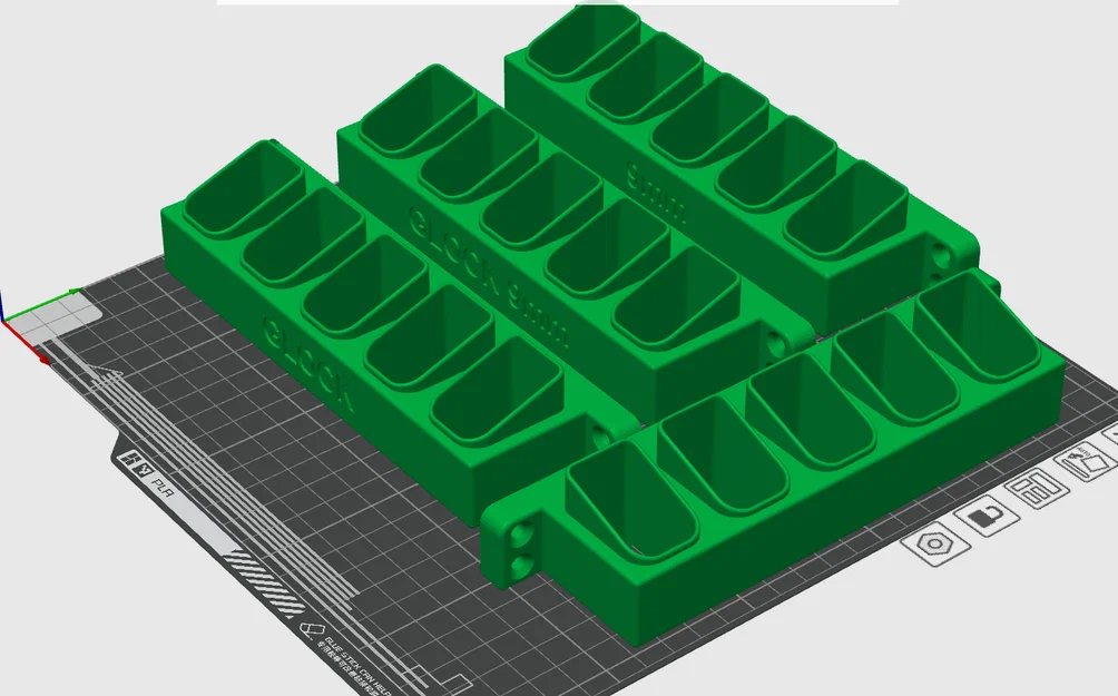 Giá treo tường băng đạn Glock Double Stack (bản 5 băng) - Image 2