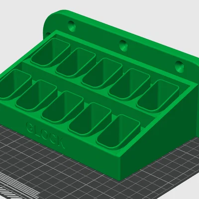Giá Treo Tường Magazine Glock Double Stack (Bản 10 Magazine)