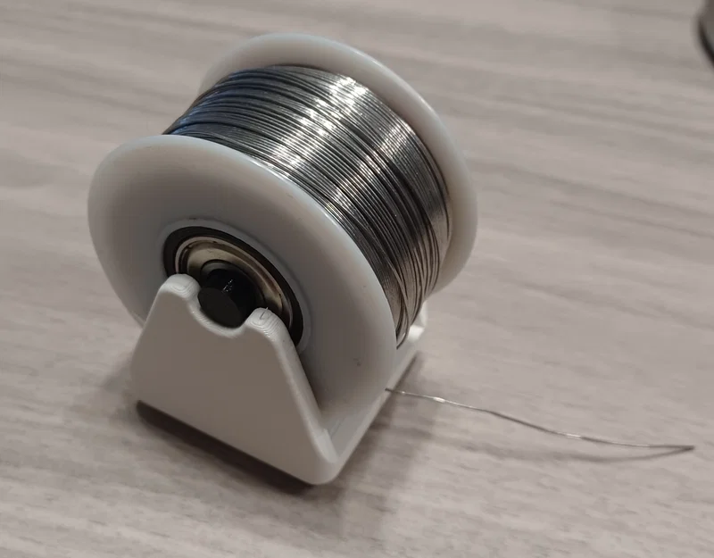 Giá đỡ cuộn thiếc hàn Gridfinity nhỏ gọn - Tối ưu bàn làm việc - Image 1