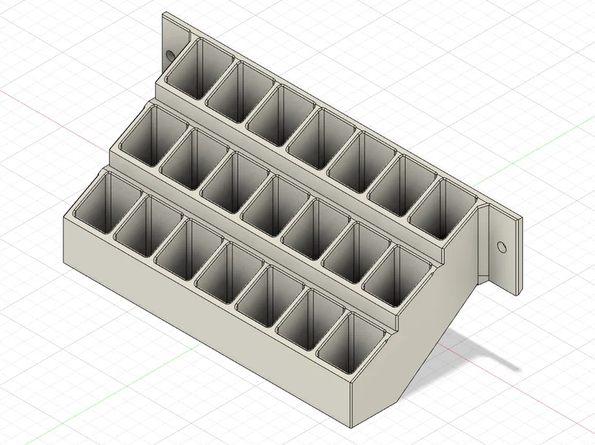 Giá treo mũi phay CNC 21 vị trí gắn tường - Thiết kế in 3D gọn gàng - Image 3