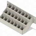 Giá treo mũi phay CNC 21 vị trí gắn tường - Thiết kế in 3D gọn gàng - Thumbnail 3