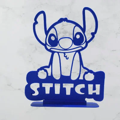 Mô hình trang trí bàn làm việc hình Stitch 2D cực dễ thương