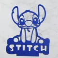 Mô hình trang trí bàn làm việc hình Stitch 2D cực dễ thương - Thumbnail 2