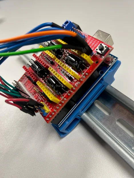 Ngàm gắn DIN Rail cho Arduino Uno / CNC Shield - Image 1