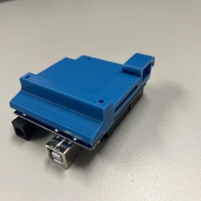 Ngàm gắn DIN Rail cho Arduino Uno / CNC Shield